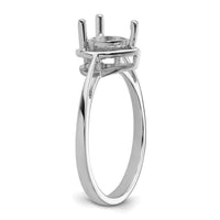 14k White Gold Gemstone Ring Mounting-Y4563