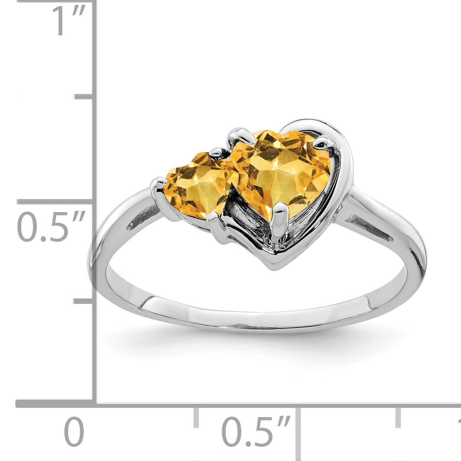 14k White Gold Gemstone Ring-Y4575CI