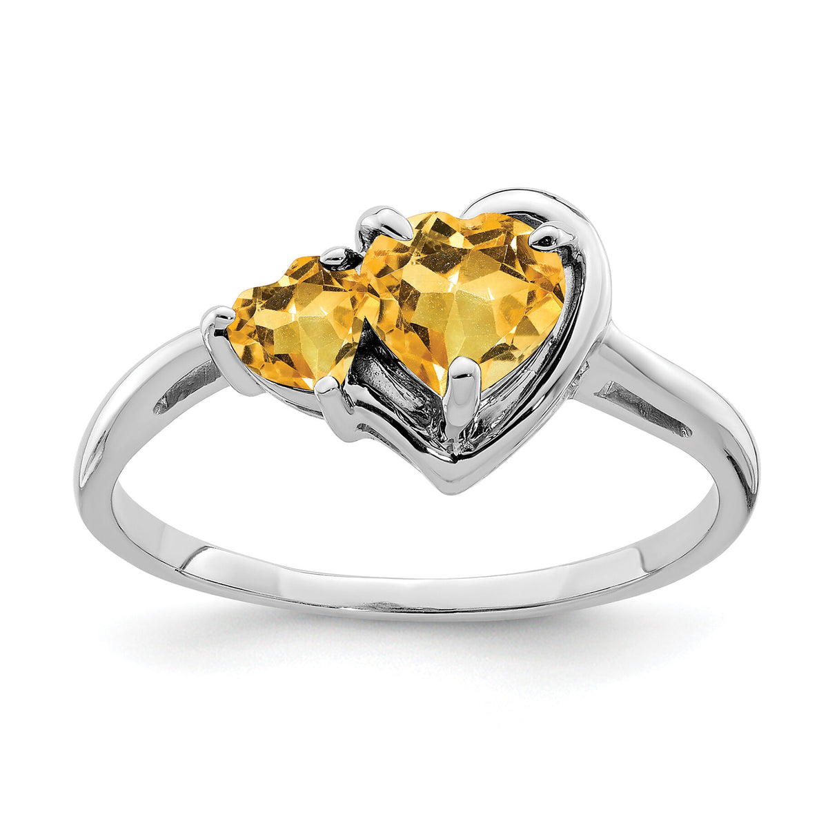 14k White Gold Gemstone Ring-Y4575CI