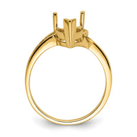 14k 9x6mm Pear Gemstone Ring Mounting-Y4616