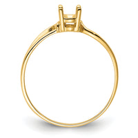 14k 6x4mm Oval Gemstone Ring Mounting-Y4648