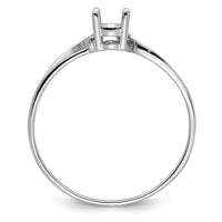 14k White Gold Gemstone Ring Mounting-Y4649
