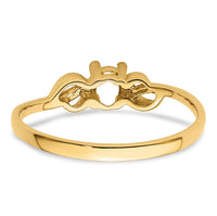 14k Gemstone Ring Mounting-Y4650