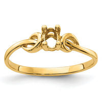 14k Gemstone Ring Mounting-Y4650