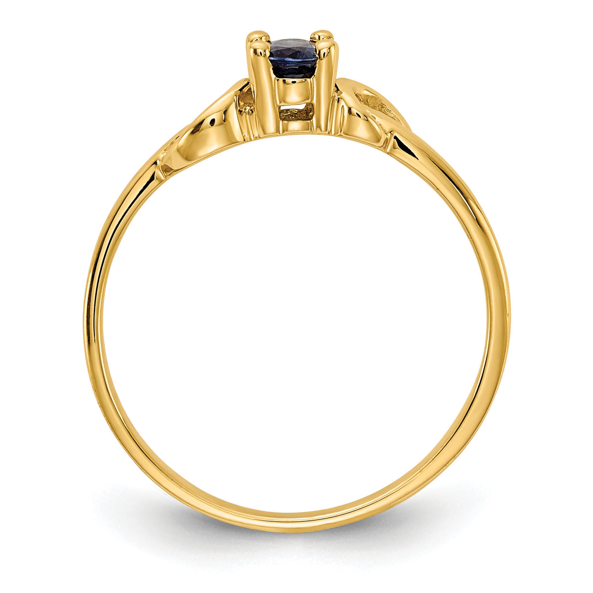 14k 5x3mm Oval Sapphire ring-Y4650S