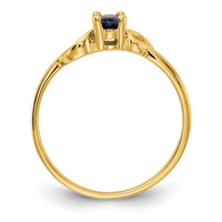 14k 5x3mm Oval Sapphire ring-Y4650S