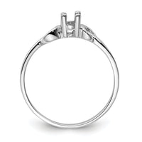 14k White Gold Gemstone Ring Mounting-Y4651