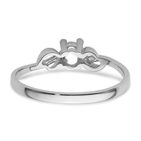 14k White Gold Gemstone Ring Mounting-Y4651