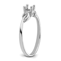 14k White Gold Gemstone Ring Mounting-Y4651