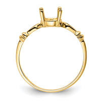 14k 7x5mm Oval Gemstone Ring Mounting-Y4654