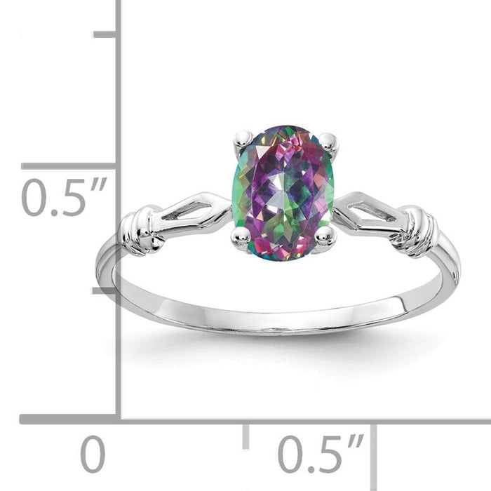 14k White Gold ring-Y4655FT