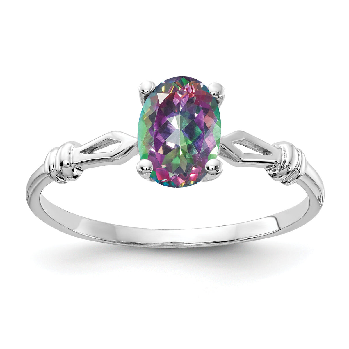 14k White Gold ring-Y4655FT