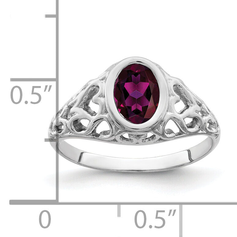 14k White Gold 7x5mm Oval Gemstone Ring Mounting-Y4674