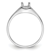 14k White Gold Gemstone Ring Mounting-Y4676