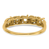14k Diamond & Gemstone Ring Mounting-Y4718