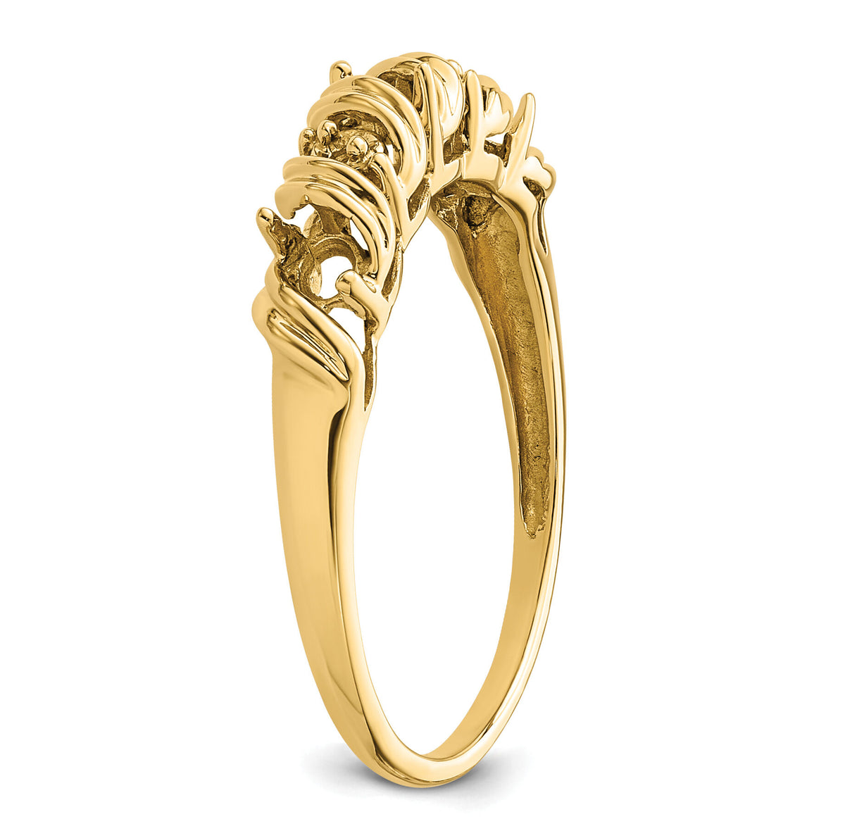 14k Diamond & Gemstone Ring Mounting-Y4718