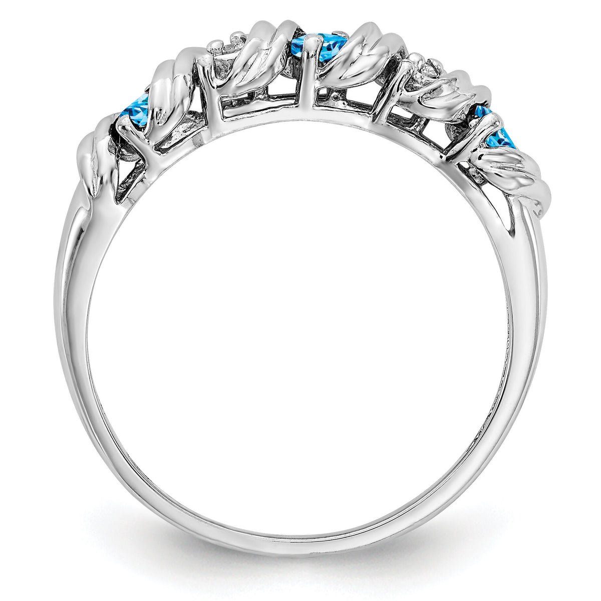 14k White Gold AA Diamond ring-Y4719BT/AA