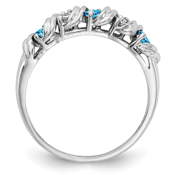 14k White Gold AA Diamond ring-Y4719BT/AA