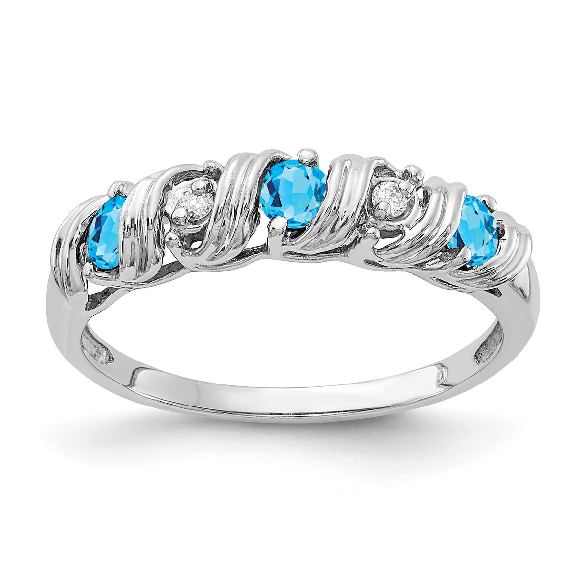 14k White Gold AA Diamond ring-Y4719BT/AA