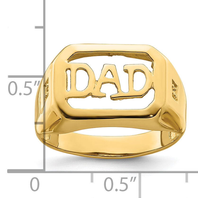 14k Dad's Ring Mounting only-Y6129
