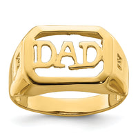 14k Dad's Ring Mounting only-Y6129