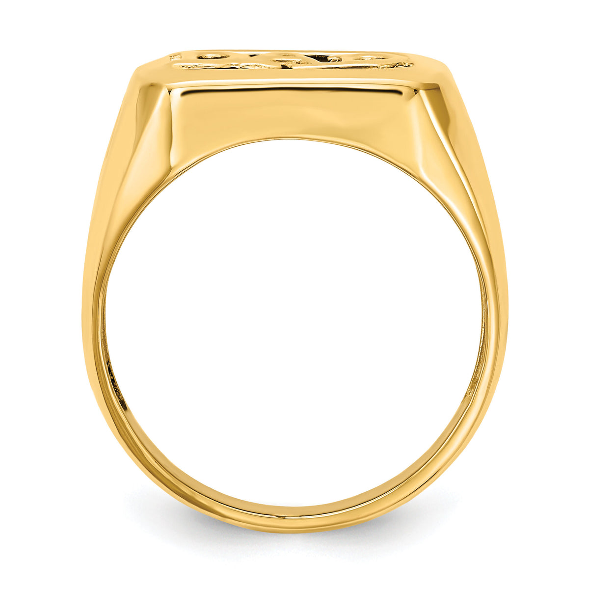 14k AA Diamond Men's Onyx Dad Ring-Y6129AA