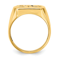 14k AA Diamond Men's Onyx Dad Ring-Y6129AA