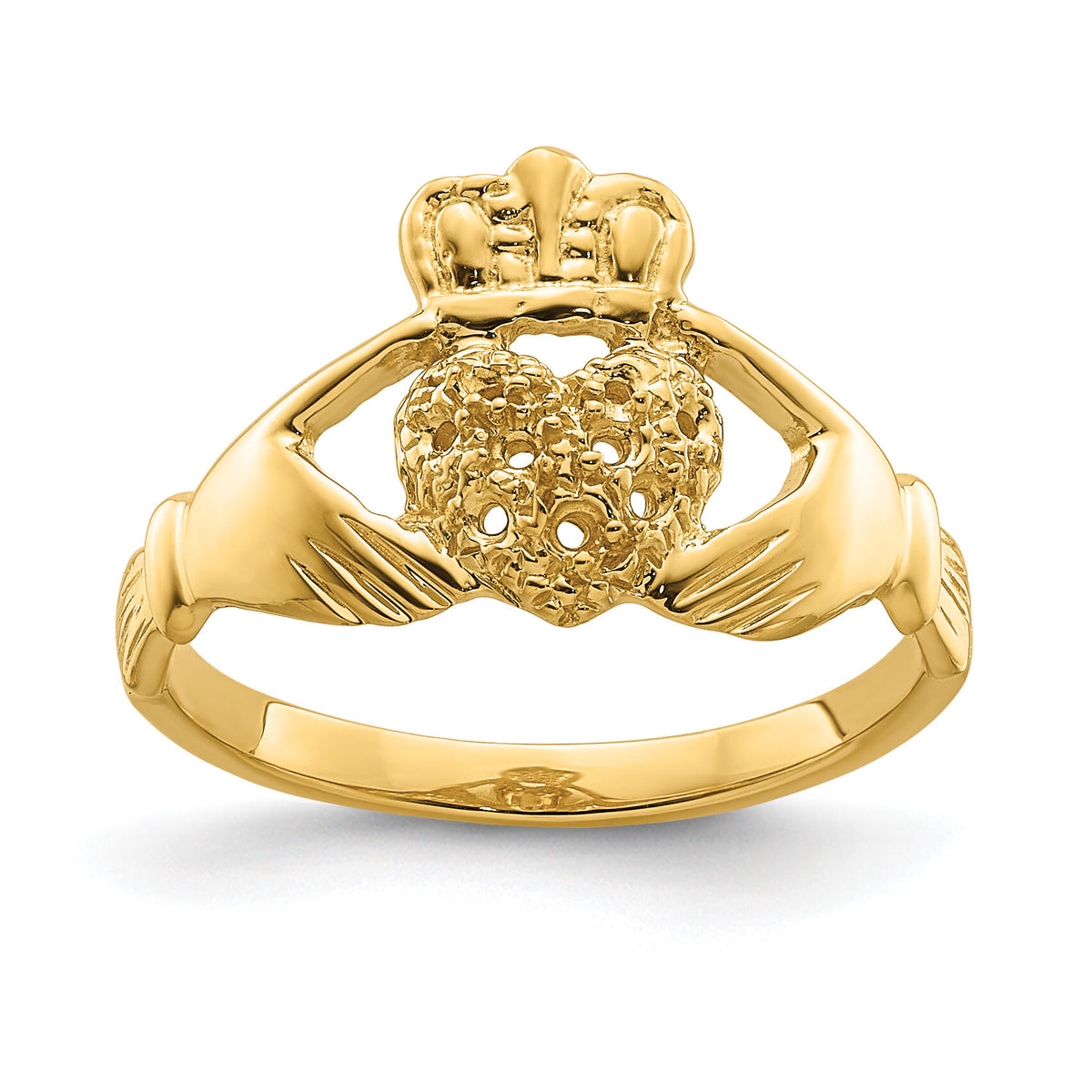 14ky Claddagh Ring Mounting-Y6307