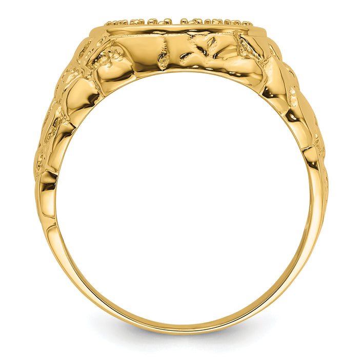 14k Men's Band Mounting-Y7207