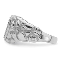 14k White Gold Men's Band Mounting-Y7208