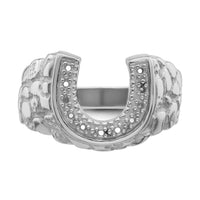 14k White Gold Men's Band Mounting-Y7208