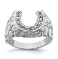 14k White Gold Men's Band Mounting-Y7208