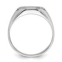 14k White Gold Men's Band Mounting-Y7225