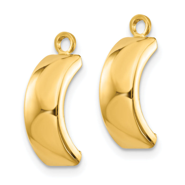 14k Polished Earring Jackets-Y7900J