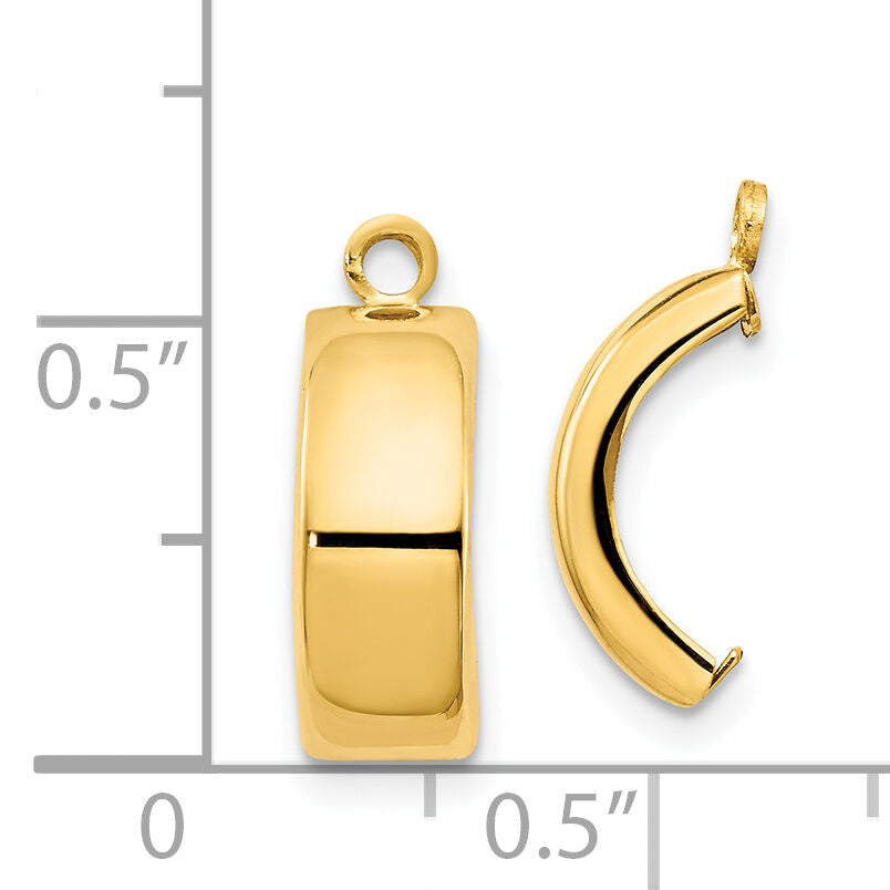 14k Polished Earring Jackets-Y7900J