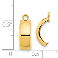 14k Polished Earring Jackets-Y7900J
