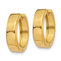 14k Round Hinged Hoop Earrings-Y7910