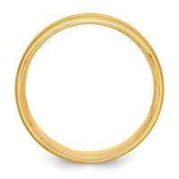 14k Yellow Gold Standard Comfort Fit Brush Satin Fancy Band-YB101S