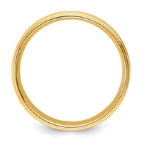 14k Yellow Gold Standard Comfort Fit Brush Satin Fancy Band-YB102S