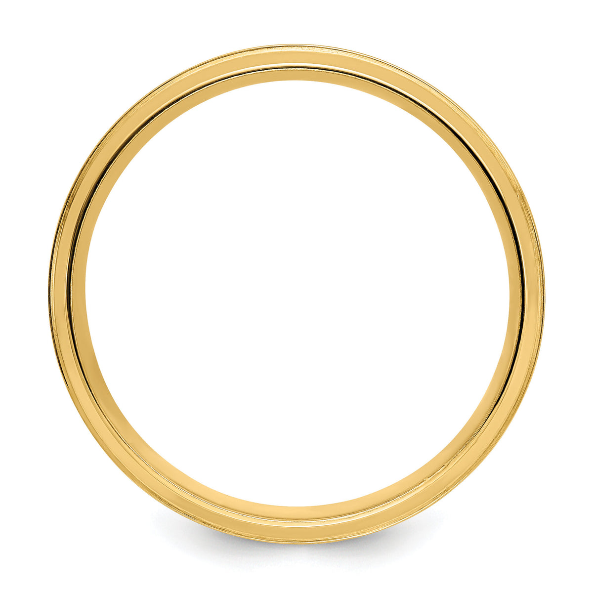 14k Yellow Gold Light Comfort Fit Brush Satin Fancy Band-YB103L