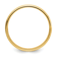 14k Yellow Gold Light Comfort Fit Brush Satin Fancy Band-YB109L