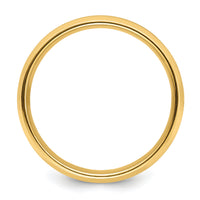 14k Yellow Gold Light Comfort Fit Brush Satin Fancy Band-YB111L