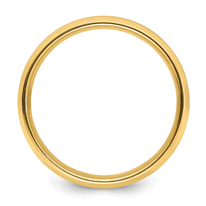 14k Yellow Gold Heavy Comfort Fit Brush Satin Fancy Band-YB111H