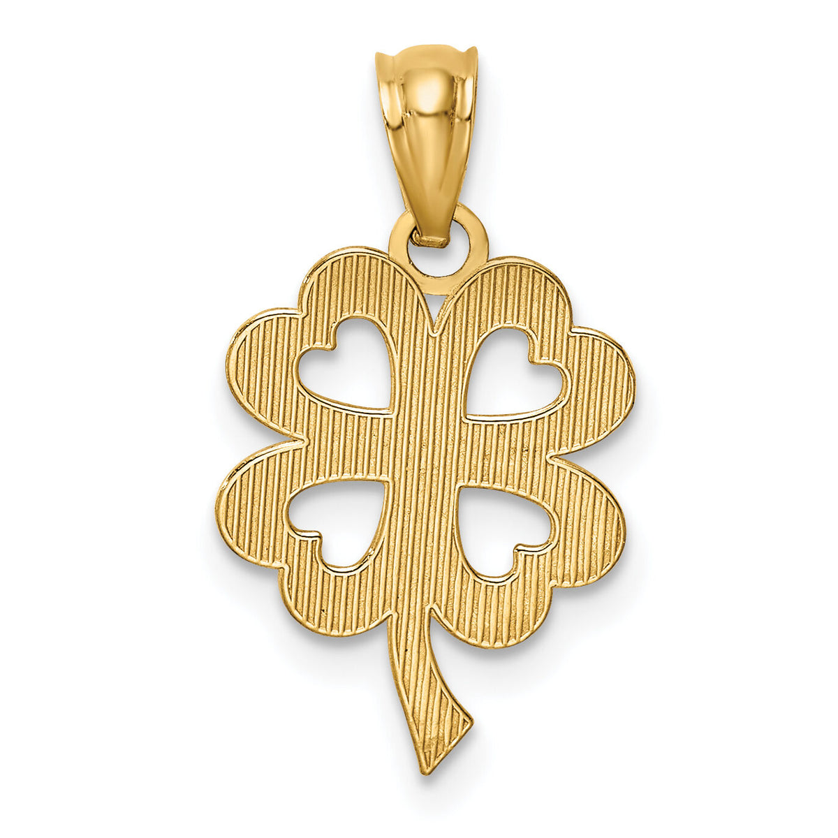 14k Four Leaf Clover Pendant-YC1035