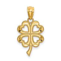 14k Four Leaf Clover Pendant-YC1035