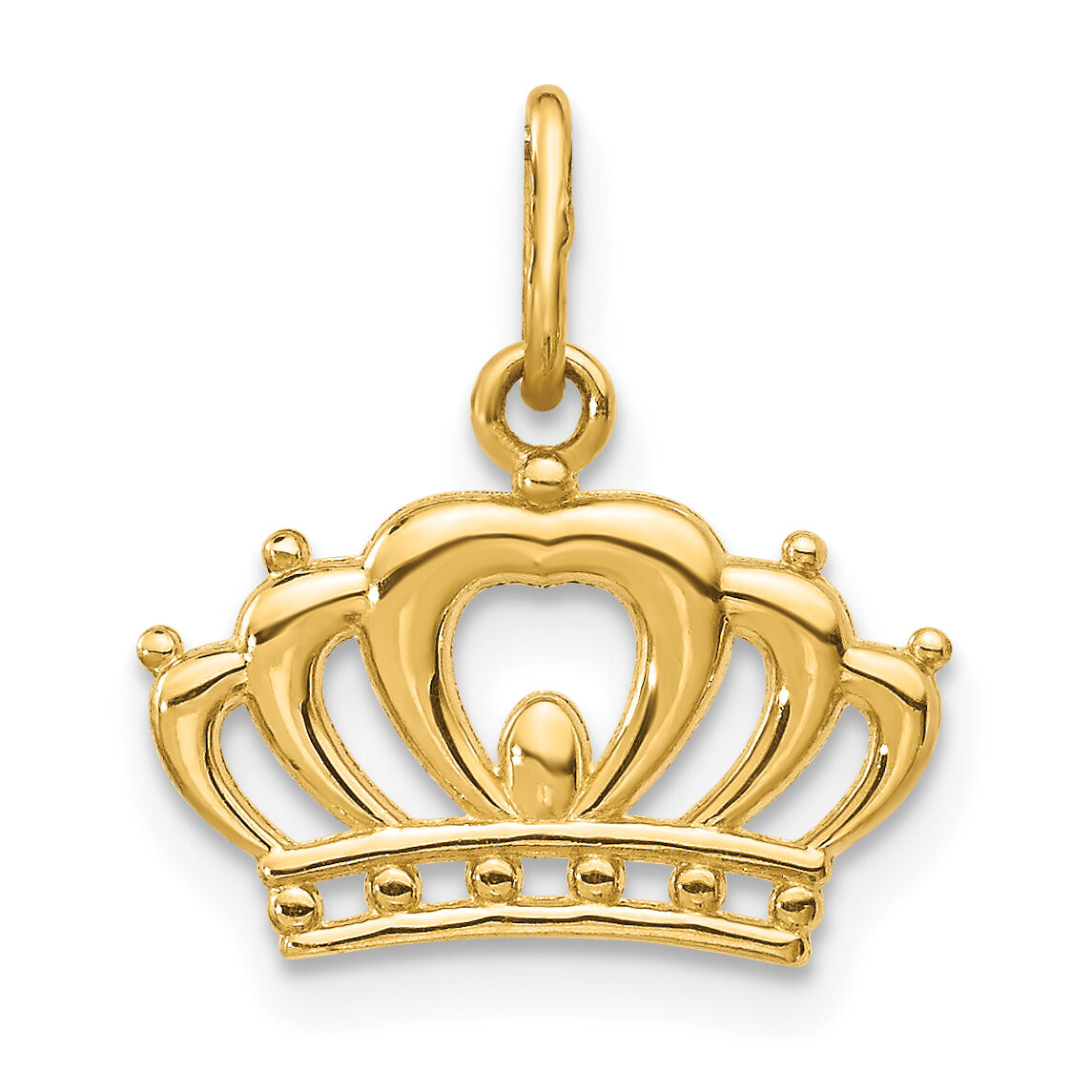 14k Crown Charm-YC1036
