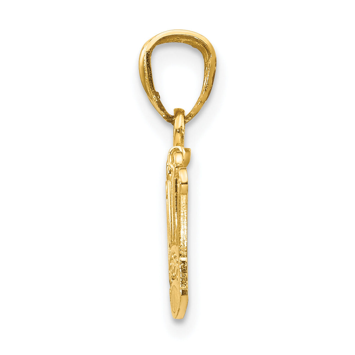 14k Crown Pendant-YC1037