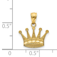 14k Crown Pendant-YC1037