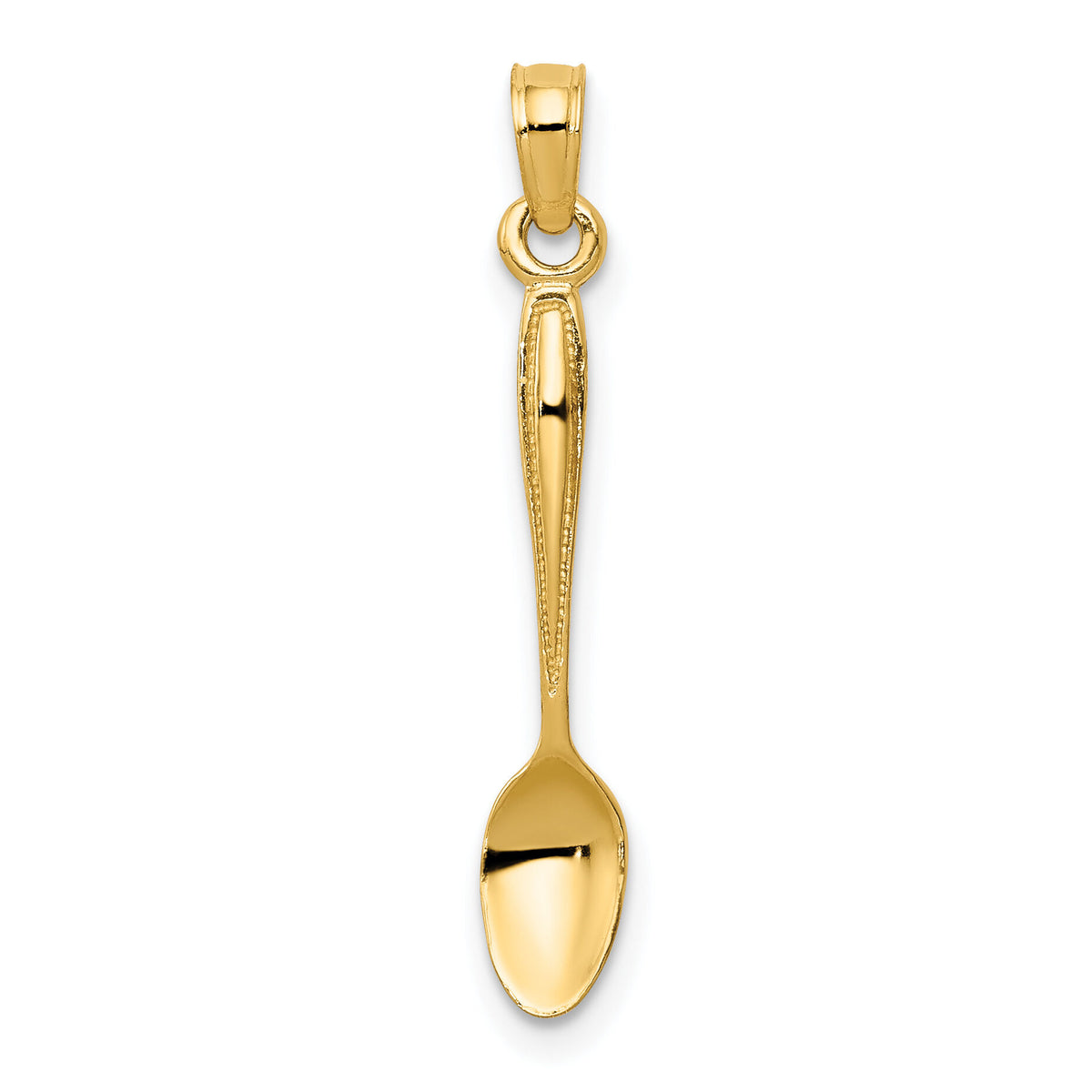 14K 3-D Table Spoon Pendant-YC1041