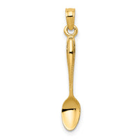 14K 3-D Table Spoon Pendant-YC1041